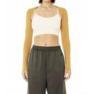 NEW P.E. NATION reform bolero top in honey